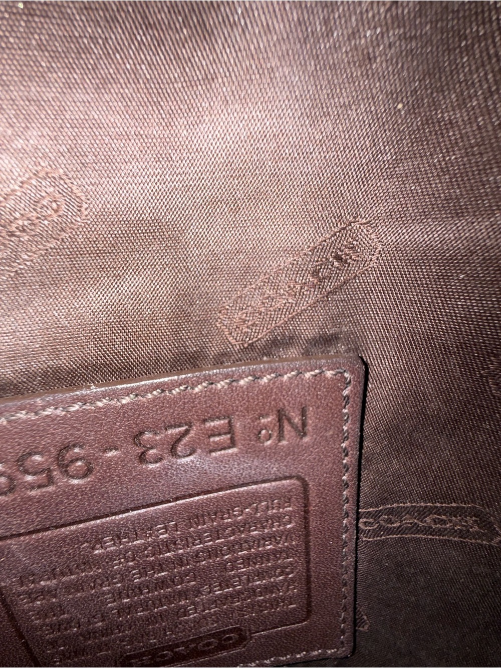 Coach Early 2000s Classic Brown Leather Crossbody Bag 9592 E23 - Picture 5 of 6
